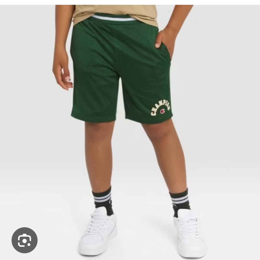 Champion Boys' Mesh Shorts Size  Small (8) ~ Pine Green
